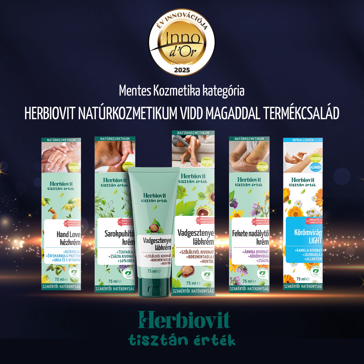 herbiovit innodor év innovációja díjnyertes mentes kozmetikum