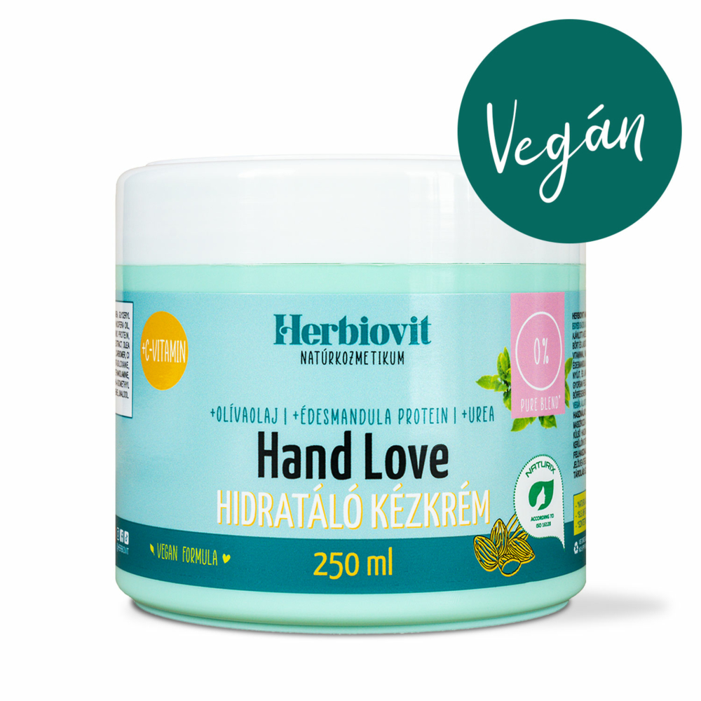 Herbiovit Hand Love hidratáló kézkrém értékes édesmandula proteinnel (250 ml)