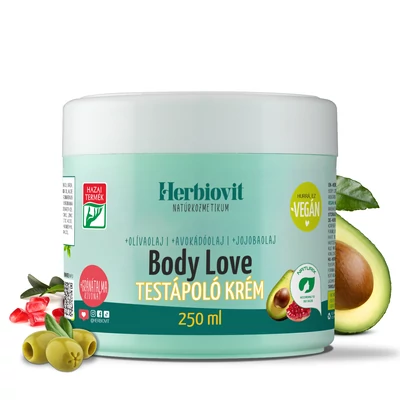 Herbiovit Body Love testápoló krém normál és száraz bőr ápolására (250 ml)