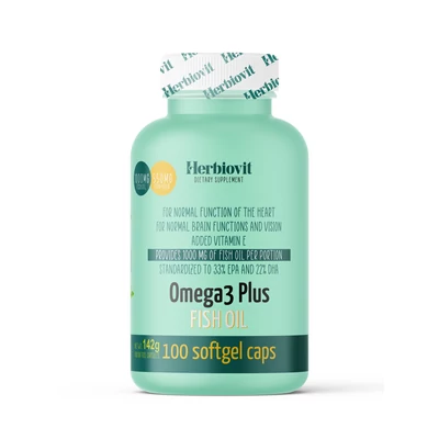 Herbiovit Omega-3 Plus halolaj lágykapszula