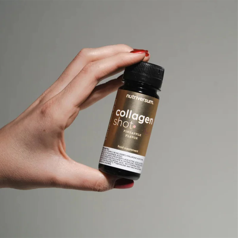 Kollagén shot ital C-vitaminnal és hialuronsavval