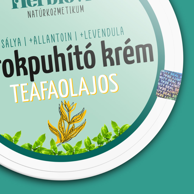 Sarokpuhító krém teafaolajjal száraz és kemény bőr ápolására